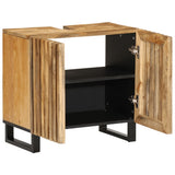Vidaxl wastafelkast 62x34x58 cm massief ruw mangohout