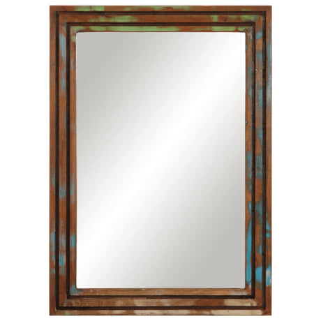 Vidaxl badkamerspiegel 50x70 cm massief acaciahout en glas