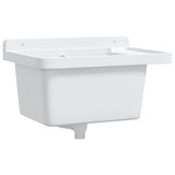 VidaXL Waschbecken Wandmontage 50x35x24 cm Harz weiß
