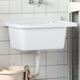 Vidaxx Waschbecken Wandmontage 60x40x28 cm Harz weiß