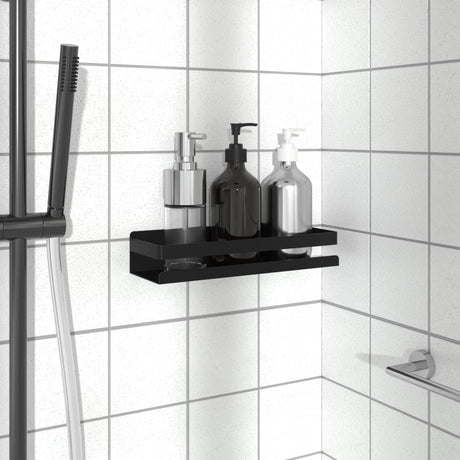 Vidaxl doucherekje 30x10x6 cm geborsteld 304 roestvrij staal matzwart