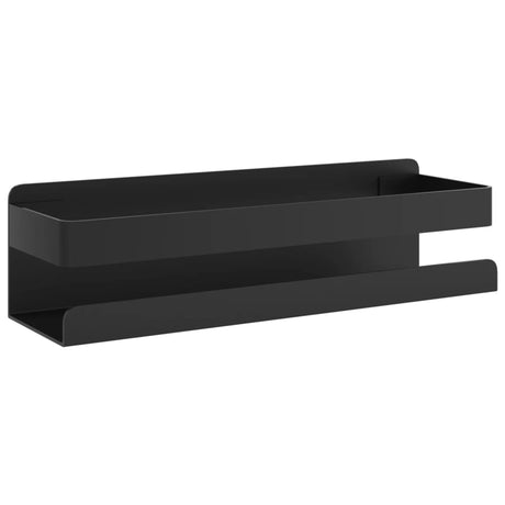 Vidaxl doucherekje 23x6,5x6 cm geborsteld 304 roestvrij staal matzwart