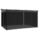 Vidaxx Pavillon mit Gitterseitenwänden 4x3 m Stahl Anthrazit