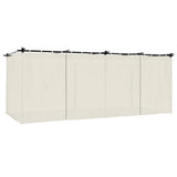 VidaXL Pavillon mit Vorhängen 6x3 m Stahl cremefarben