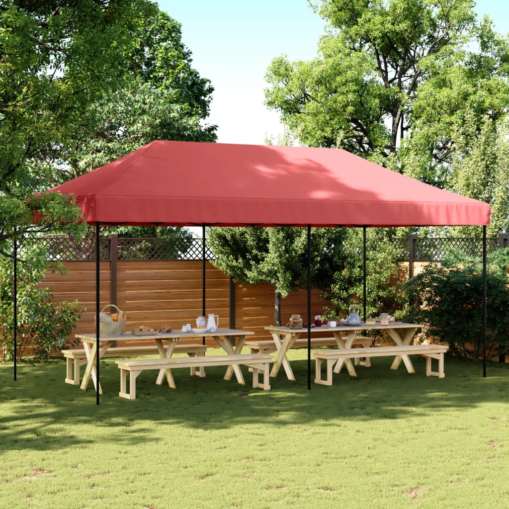 Vidaxx faltbares Pop-Up-Partyzelt 580x292x315 cm Burgunderrot