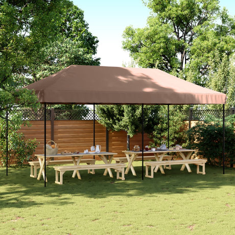 VidaXL Partyzelt faltbar Pop-up 580x292x315 cm braun