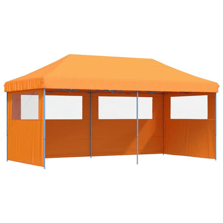 Vidaxx faltbares Pop-Up-Partyzelt mit 3 Seitenwänden Orange