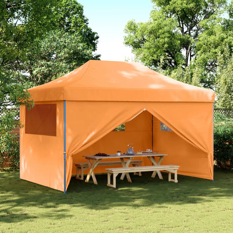 Vidaxx faltbares Pop-Up-Partyzelt mit 4 Seitenwänden Orange