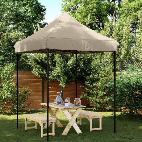 VidaXL Partyzelt faltbar Pop-Up 200x200x306 cm Taupe
