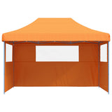 Vidaxx faltbares Pop-Up-Partyzelt mit 3 Seitenwänden Orange
