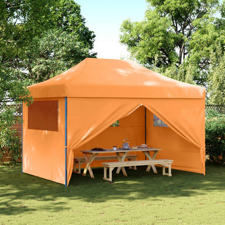 Vidaxx faltbares Pop-Up-Partyzelt mit 4 Seitenwänden Orange