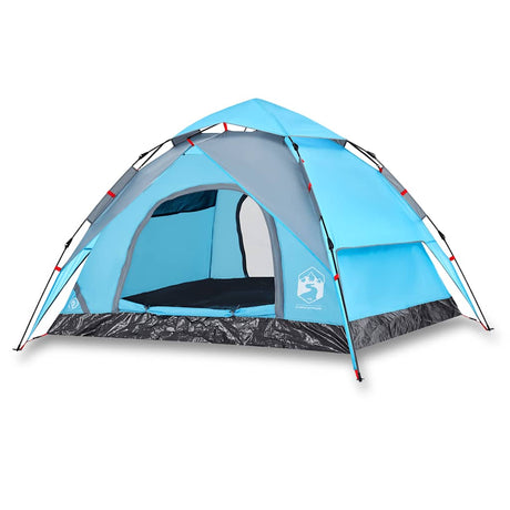 Vidaxl Kuppelzelt 3-Personen-Schnellspanner blau