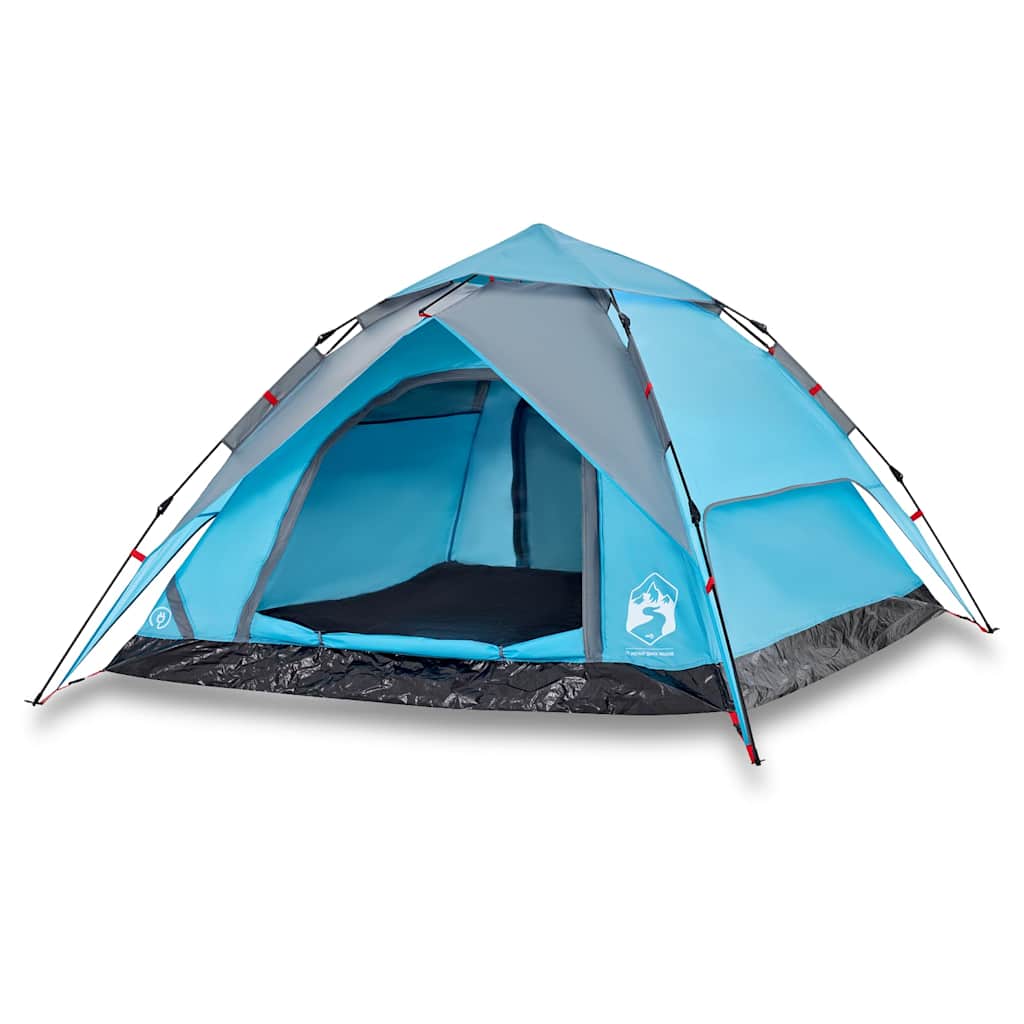 Vidaxl Kuppelzelt 4-Personen Schnellspanner blau