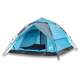 Vidaxl Kuppelzelt 4-Personen Schnellspanner blau