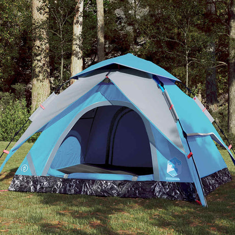 Vidaxl Kuppelzelt 4-Personen Schnellspanner blau