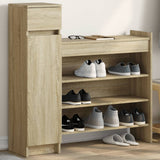VidaXL Schuhschrank 100,5 x 28 x 100 cm, Holzwerkstoff Sonoma-Eiche