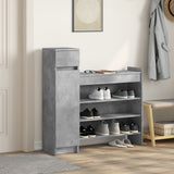 Vidaxx Schuhschrank 100,5x28x100 cm Holzwerkstoff betongrau