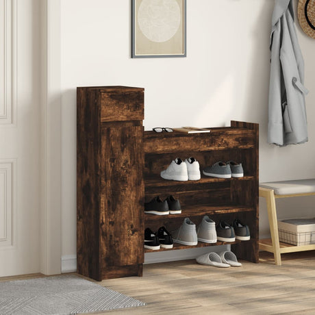 Vidaxx Schuhschrank 100,5x28x100 cm Holzwerkstoff, Räuchereiche