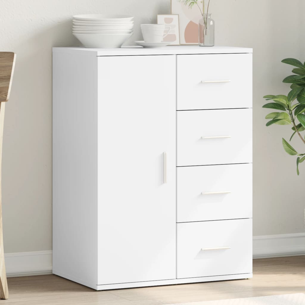 Vidaxl dressoir 59x39x80 cm bewerkt hout wit