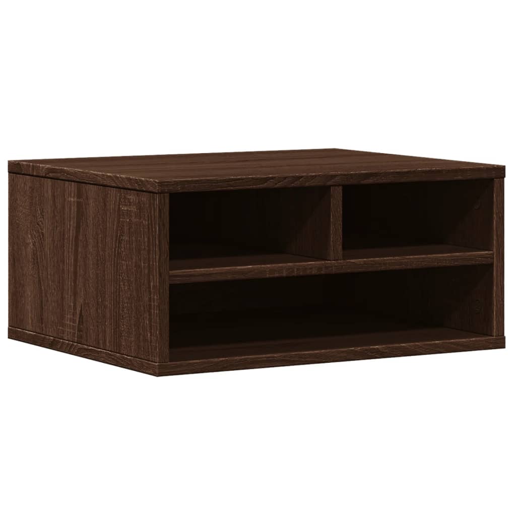 Vidaxxl-Druckerschrank 49 x 40 x 22,5 cm, fertiges Holz, braune Eiche