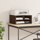 Vidaxxl-Druckerschrank 49 x 40 x 22,5 cm, fertiges Holz, braune Eiche
