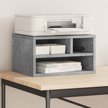 Vidaxxl Druckerschrank 40x32x22,5 cm Holzwerkstoff betongrau