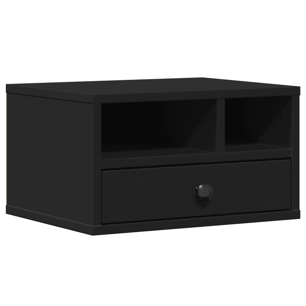 VidaXL Druckerschrank 40x32x22,5 cm verarbeitetes Holz schwarz