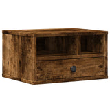 VidaXL Druckerschrank 40x32x22,5 cm verarbeitetes Holz, geräucherte Eiche