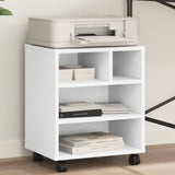 VidaXL Druckerschrank mit Rollen 41x32x48 cm weiß