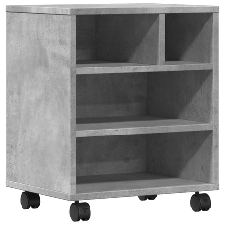 VidaXL Druckerschrank mit Rollen 41x32x48 cm betongrau