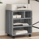 VidaXL-Druckerschrank mit Rollen 41x32x48 cm, Farbe Sonoma-Eiche grau
