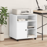 VidaXL Druckerschrank mit Rollen 60x50x67 cm weiß