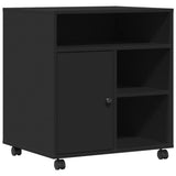 VidaXL Druckerschrank mit Rollen 60x50x67 cm schwarz