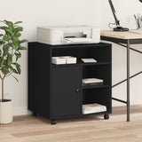 VidaXL Druckerschrank mit Rollen 60x50x67 cm schwarz