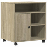 VidaXL Druckerschrank mit Rollen 60x50x67 cm Sonoma-Eiche-farben