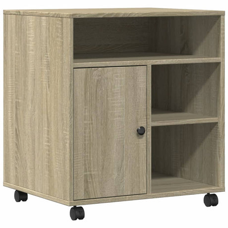 VidaXL Druckerschrank mit Rollen 60x50x67 cm Sonoma-Eiche-farben
