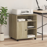 VidaXL Druckerschrank mit Rollen 60x50x67 cm Sonoma-Eiche-farben