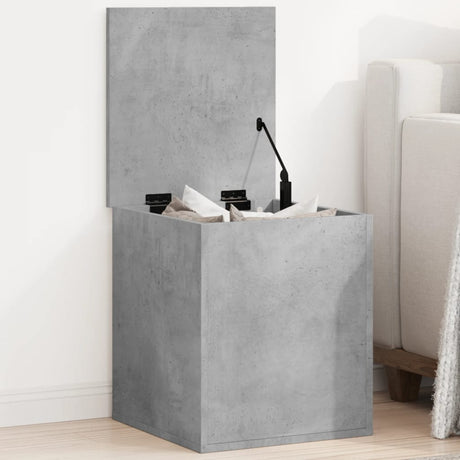 Vidaxl opbergbox 40x42x46 cm bewerkt hout betongrijs