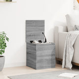 Vidaxl opbergbox 40x42x46 cm bewerkt hout grijs sonoma eikenkleurig