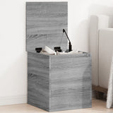 Vidaxl opbergbox 40x42x46 cm bewerkt hout grijs sonoma eikenkleurig