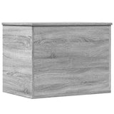 Vidaxl opbergbox 60x42x46 cm bewerkt hout grijs sonoma eikenkleurig