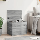 Vidaxl opbergbox 60x42x46 cm bewerkt hout grijs sonoma eikenkleurig