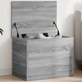 Vidaxl opbergbox 60x42x46 cm bewerkt hout grijs sonoma eikenkleurig
