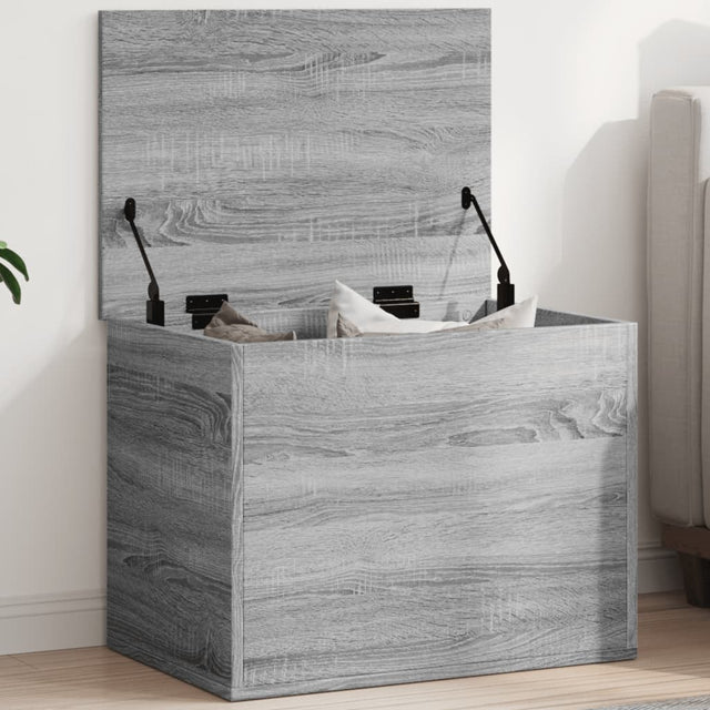 Vidaxl opbergbox 60x42x46 cm bewerkt hout grijs sonoma eikenkleurig