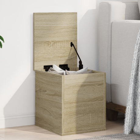 Vidaxl opbergbox 30x35x35 cm bewerkt hout sonoma eikenkleurig