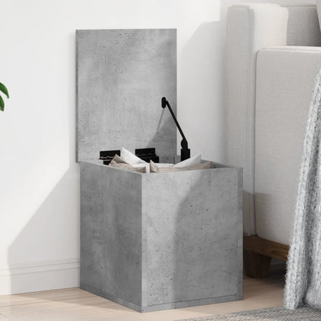 Vidaxl opbergbox 30x35x35 cm bewerkt hout betongrijs
