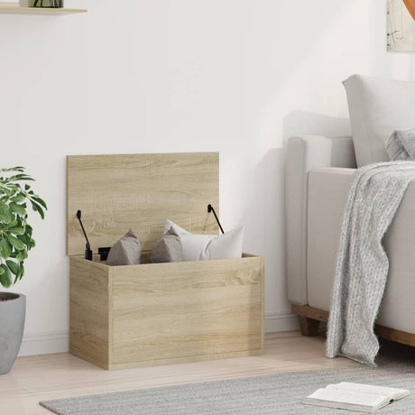 Vidaxl opbergbox 60x35x35 cm bewerkt hout sonoma eikenkleurig