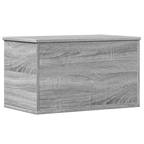 Vidaxl opbergbox 60x35x35 cm bewerkt hout grijs sonoma eikenkleurig
