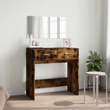 Vidaxl kaptafel met spiegel 80x39x80 cm gerookt eikenkleurig