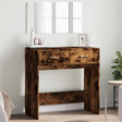 Vidaxl kaptafel met spiegel 80x39x80 cm gerookt eikenkleurig
